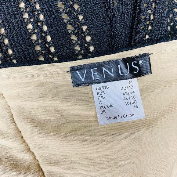 Venus Black Crochet Sexy Party Sleeveless Jumpsuit - Picture 7 of 8